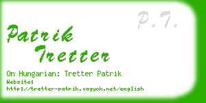 patrik tretter business card